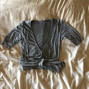 Agnes and Dora criss cross crop jacket